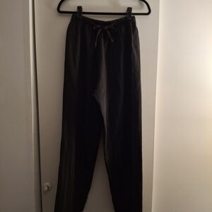 Vintage Blue Women's Relaxed Fit Trousers Soft Striped Fabric